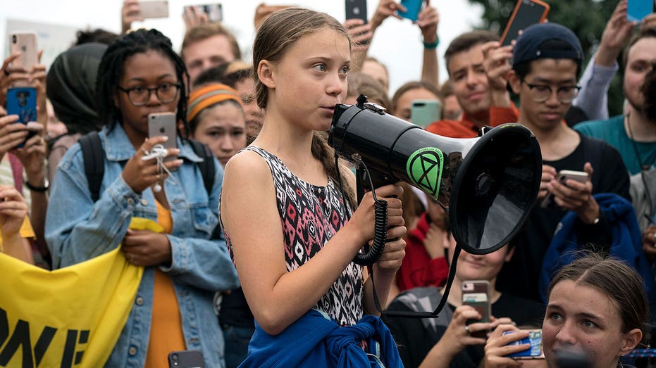 Greta Thunberg, other climate activists block Swedish parliament entrance in protest