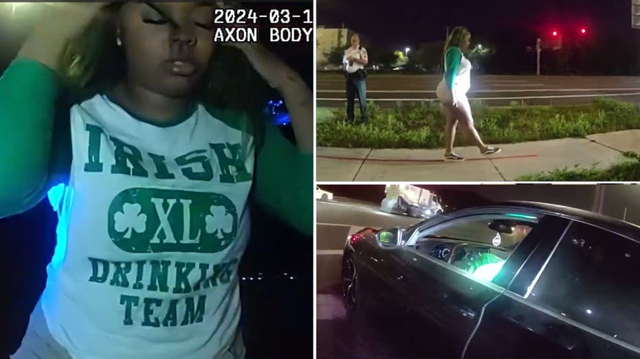 Green-haired St Patrick’s Day reveler found passed out drunk behind car wheel: video