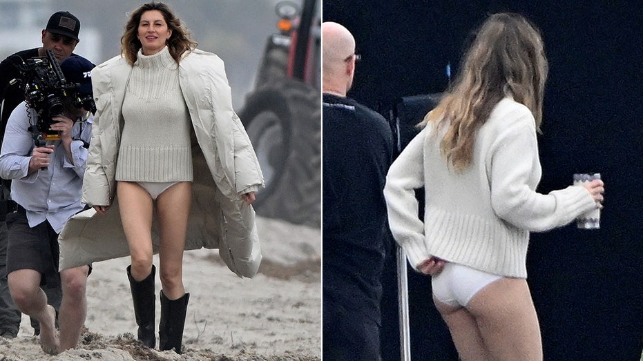 Gisele Bündchen poses for racy beach photoshoot after tearing up over Tom Brady