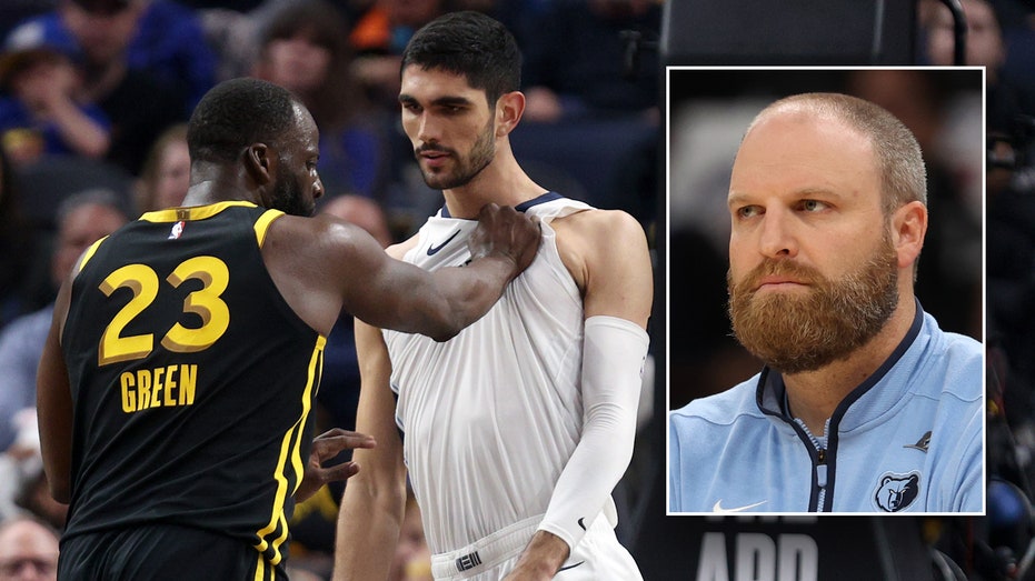 Grizzlies-Warriors scuffle involving Draymond Green sends coach Taylor Jenkins stumbling to the ground