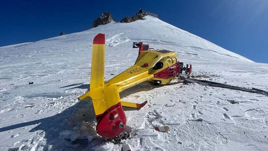 Rescuers survive helicopter crash on mountain in Italy, continue on to save mountaineer trapped in crevasse