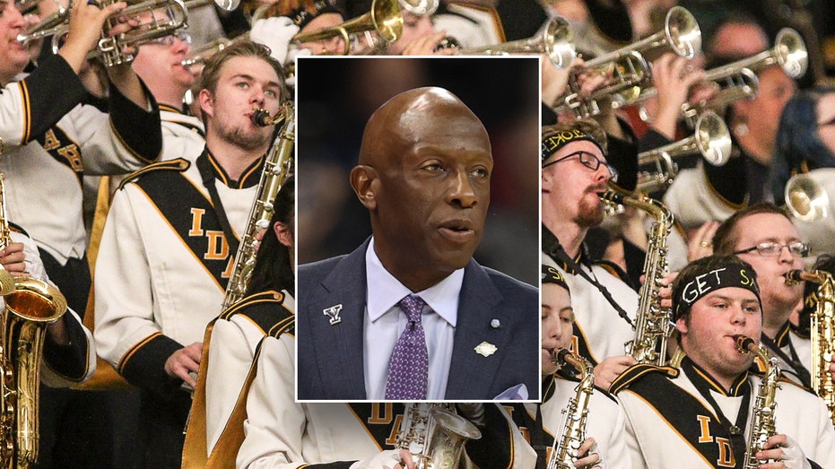 University of Idaho band steps in to support Yale basketball for NCAA tournament