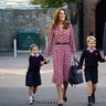 Princess Catherine and Prince William walk their kids, George and Charlotte to school