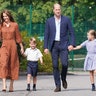 The whole family arrives for a settling in afternoon at Lambrook School, near Ascot, Sept. 7, 2022 in Bracknell, England. 