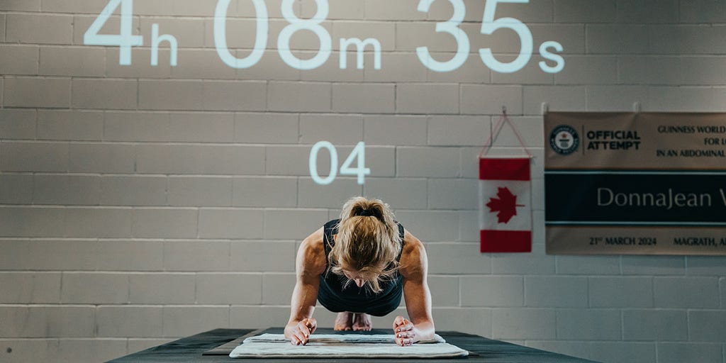 Grandmother of 12 breaks Guinness World Record for longest plank held at over 4.5 hours - Vimarsana News