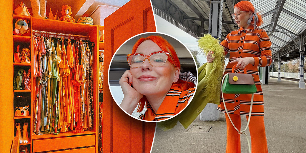Color-obsessed woman on TikTok makes orange her entire personality