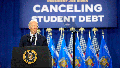 President Joe Biden speaks at an event about canceling student debt, at the Madison Area Technical College Truax campus on Monday, April 8, 2024, in Madison, Wis.