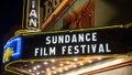 The marquee of the Egyptian Theatre appears during the Sundance Film Festival, Jan. 28, 2020, in Park City, Utah. The Sundance Film Festival may not always call Park City home. The Sundance Institute has started to explore the possibility of other U.S. locations to host the independent film festival starting in 2027, the organization said Wednesday, April 17, 2024.