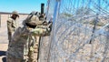 In this undated photo, Texas National Guardsmen fortify razor wire in El Paso, Texas. - Fox News
