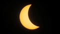 A partial solar eclipse is seen from Mazatlan, Mexico on Monday, April 8, 2024.