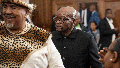 Former South African President Jacob Zuma in the Electoral High Court in Johannesburg Monday April 8 2024. South Africas Electoral Court has ruled, Tuesday, April 9, 2024 that Zuma can stand for office as a lawmaker in the countrys upcoming elections.