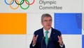 Thomas Bach, IOC President speaks at the International Olympic Committee launch of the Olympic AI Agenda at Lee Valley VeloPark, in London, Friday, April 19, 2024. They will be presenting the envisioned impact that artificial intelligence can deliver for sport, and how the IOC intends to lead on the global implementation of AI within sport.