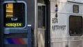 HOBOKEN, NJ - OCTOBER 10: A New Jersey Transit train arrives at Hoboken Terminal during morning rush hour, October 10, 2016 in Hoboken, New Jersey. On Monday morning, partial service resumed at Hoboken Terminal for the first time since the Sept. 29 crash that killed one person and injured more than 100. (Photo by Drew Angerer/Getty Images)