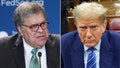 Former AG Bill Barr rips Trump's 'obviously political' hush money case.
