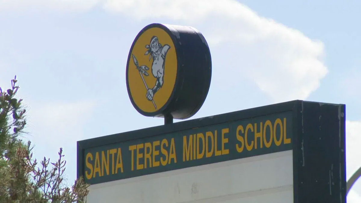 Santa Teresa Middle School sign