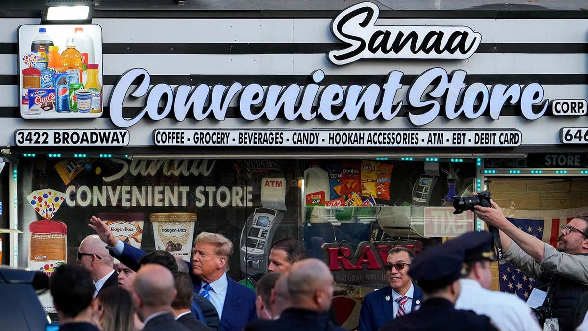 Trump says criminal trial is having a 'reverse effect,' as he campaigns at New York bodega, vows to save city, bodega, campaigns, city, criminal, Effect, reverse, Save, Trial, Trump, vows, York