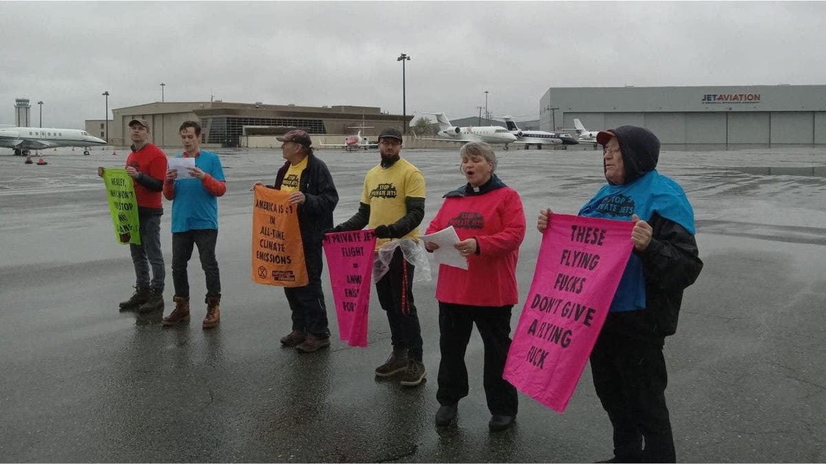 Extinction Rebellion Boston Hanscom Airfield