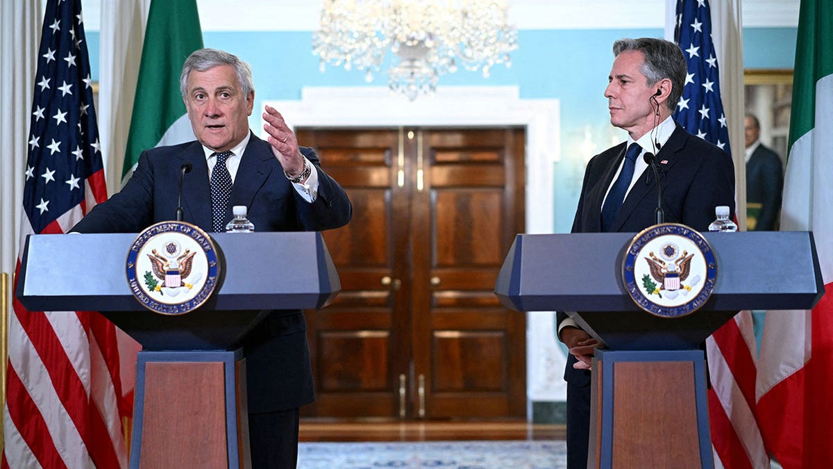 Antony Blinken and Antonio Tajani