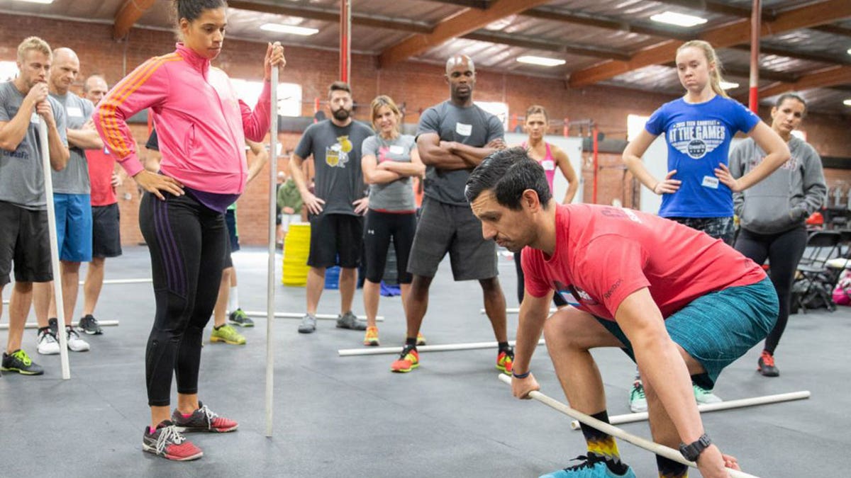 Man doing CrossFit exercise