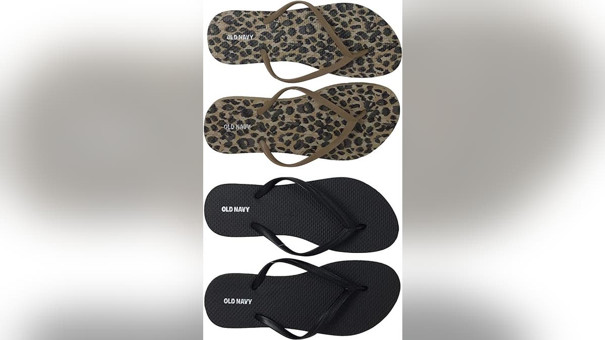 These low-cost sandals come in all different colors. 