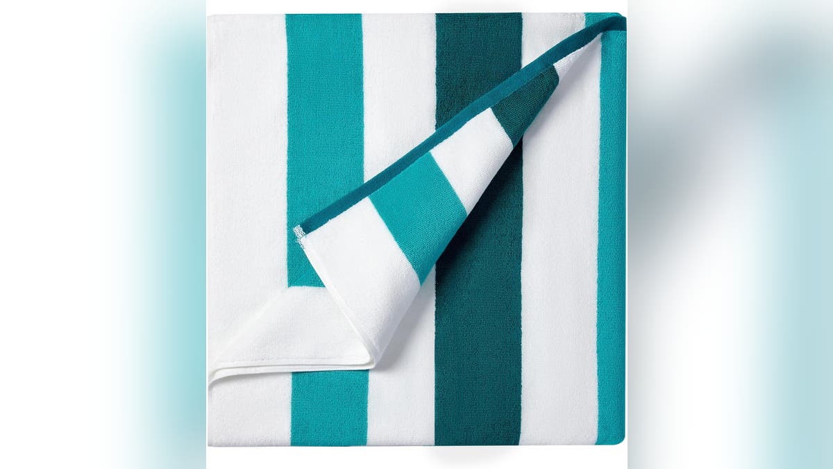 A giant beach towel is the perfect thing to relax on by the pool or on the beach. 