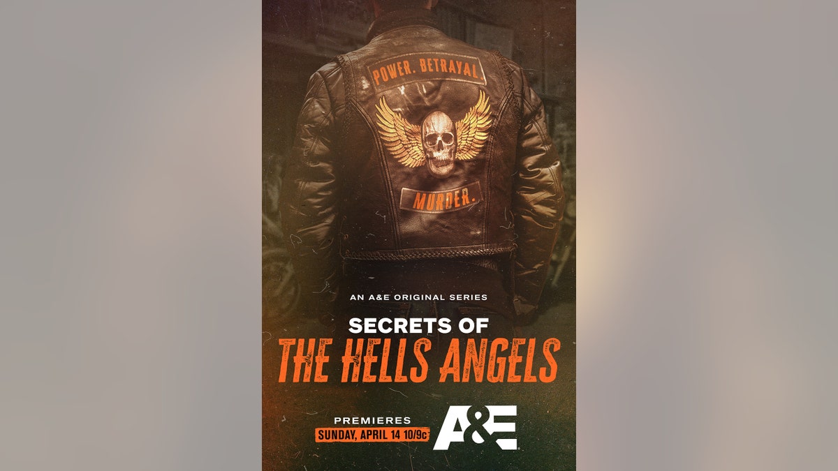 Poster for Secrets of the Hells Angels showing back of biker jacket