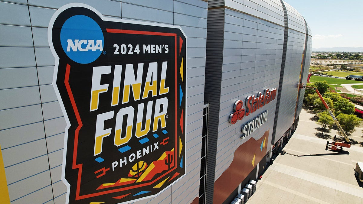 Final Four logo on a stadium