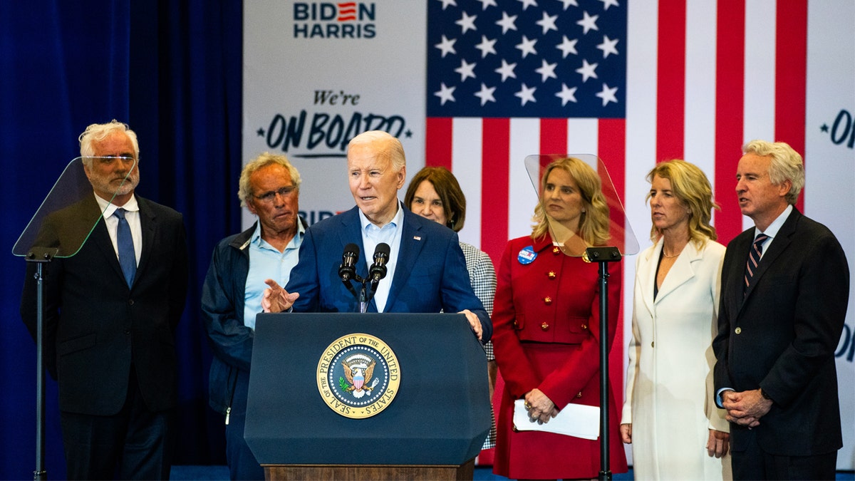 Biden with Kennedy famly