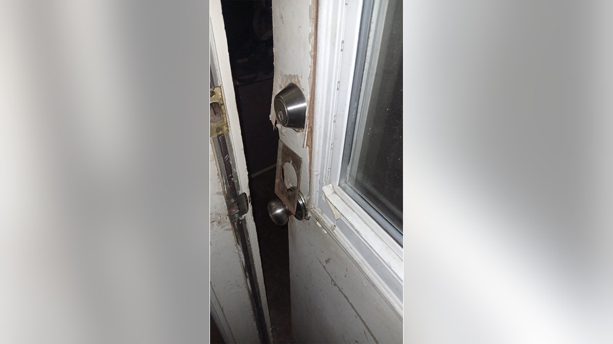 broken doors and windows in home