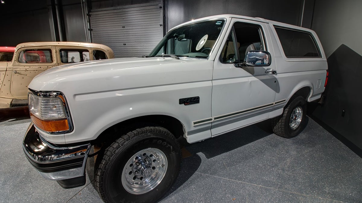 White Ford Bronco