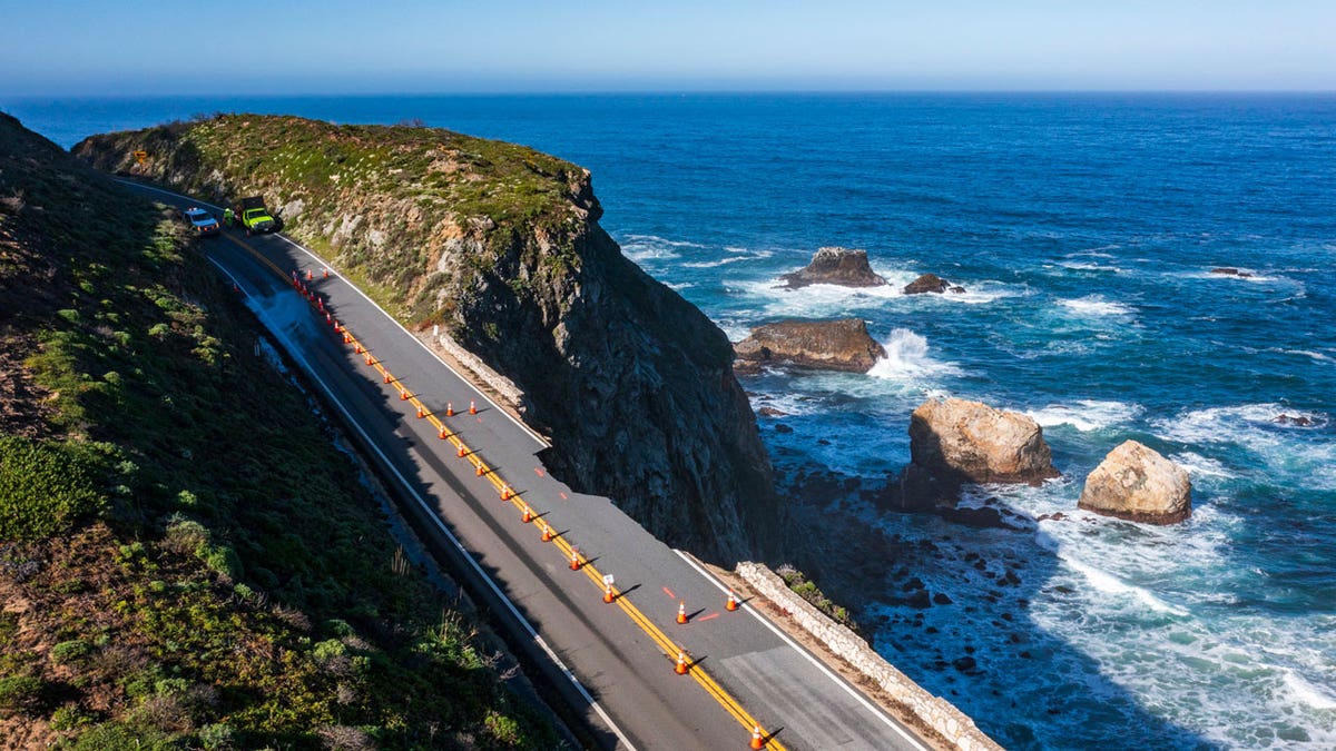 A chunk is missing from Californias Highway 1