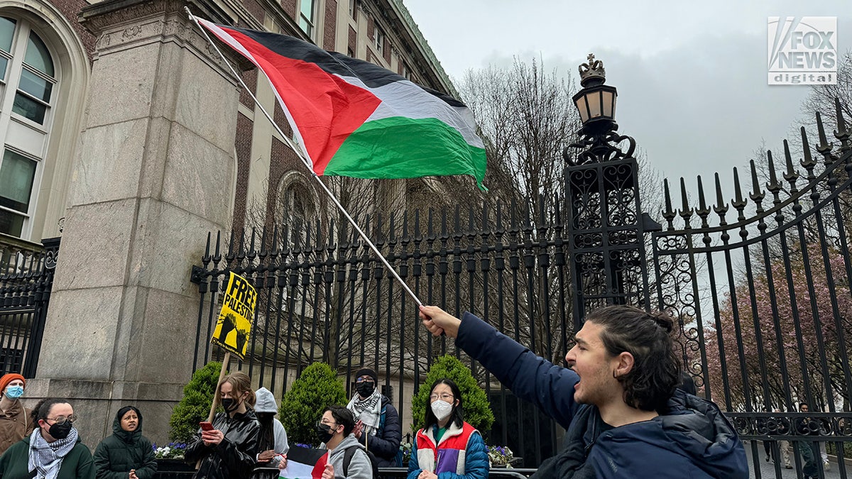 Anti-Israel students demonstrate on Columbia University’s campus