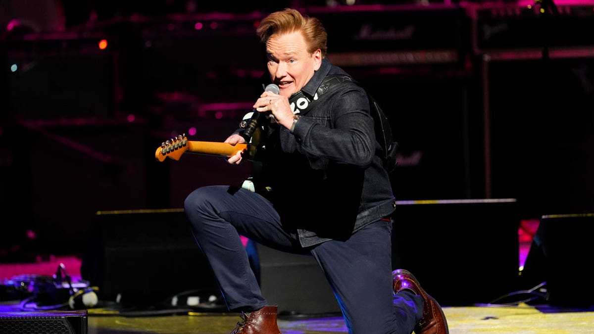 Conan O'Brien performs
