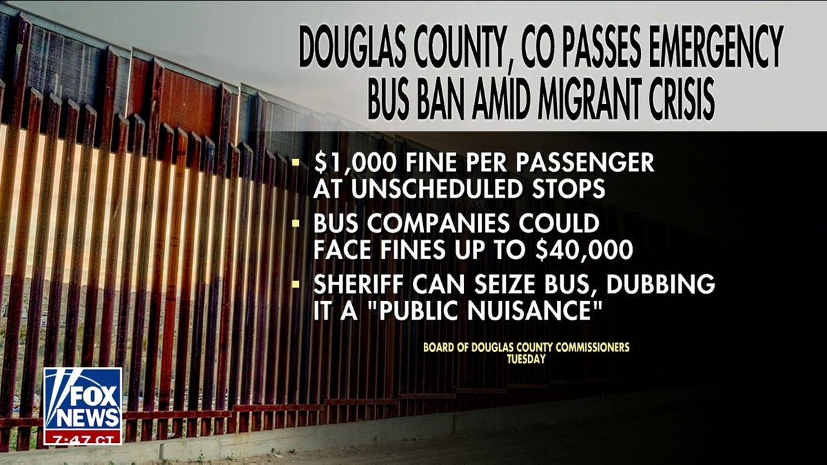 Douglas County passes bus ban amid migrant crisis