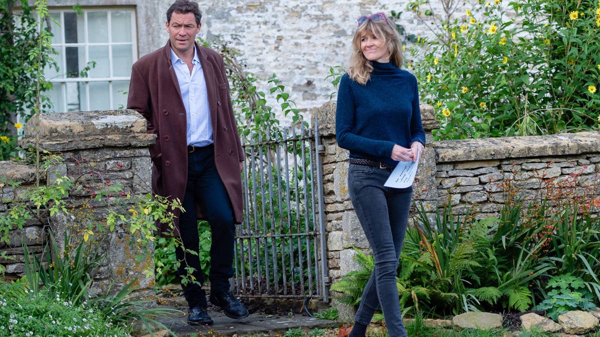 Dominic West and wife Catherine FitzGerald
