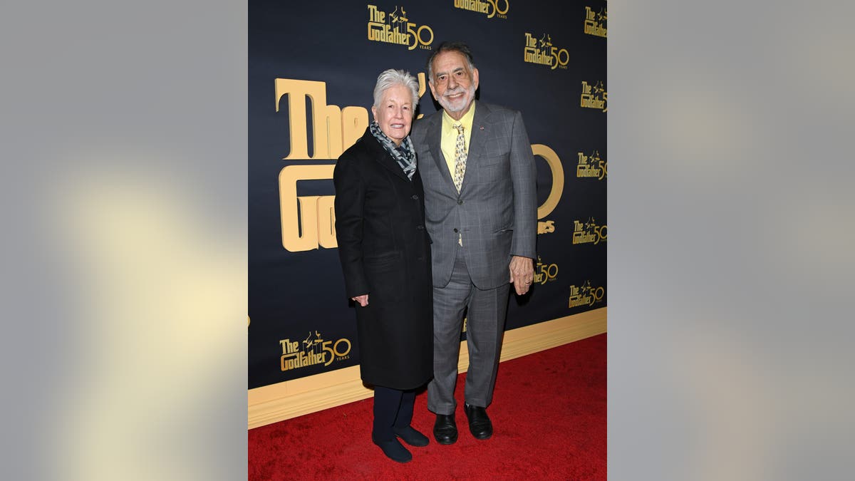 eleanor and francis ford coppola on the red carpet