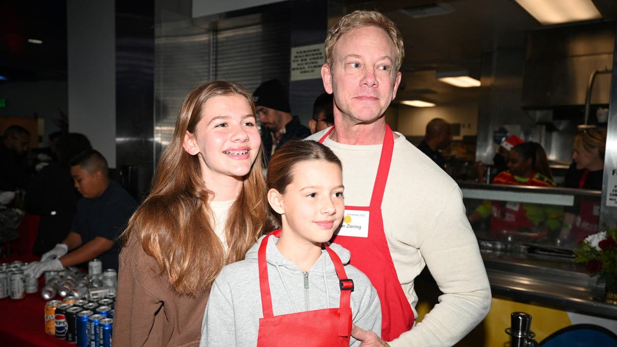 Ian Ziering and his daughters Mia and Penna