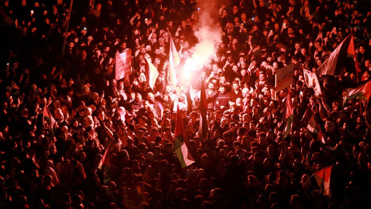 Anti-Israel protest in Amman, Jordan