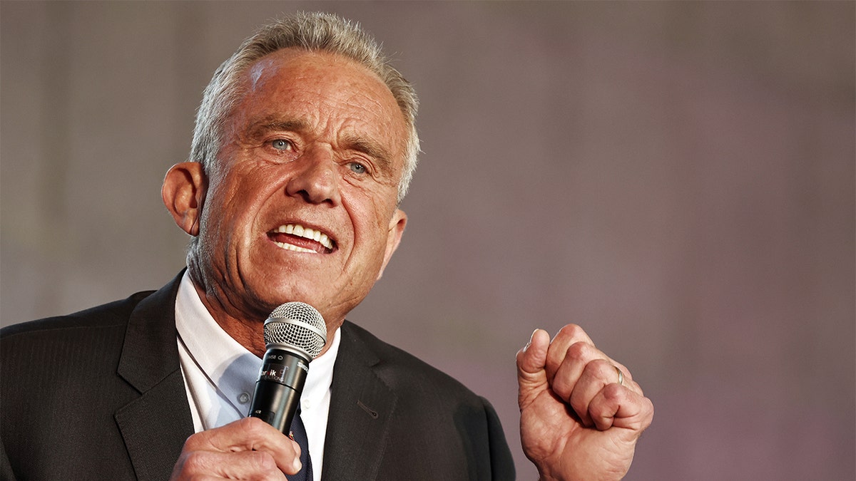 Robert F. Kennedy, Jr. using his hands as he speaks