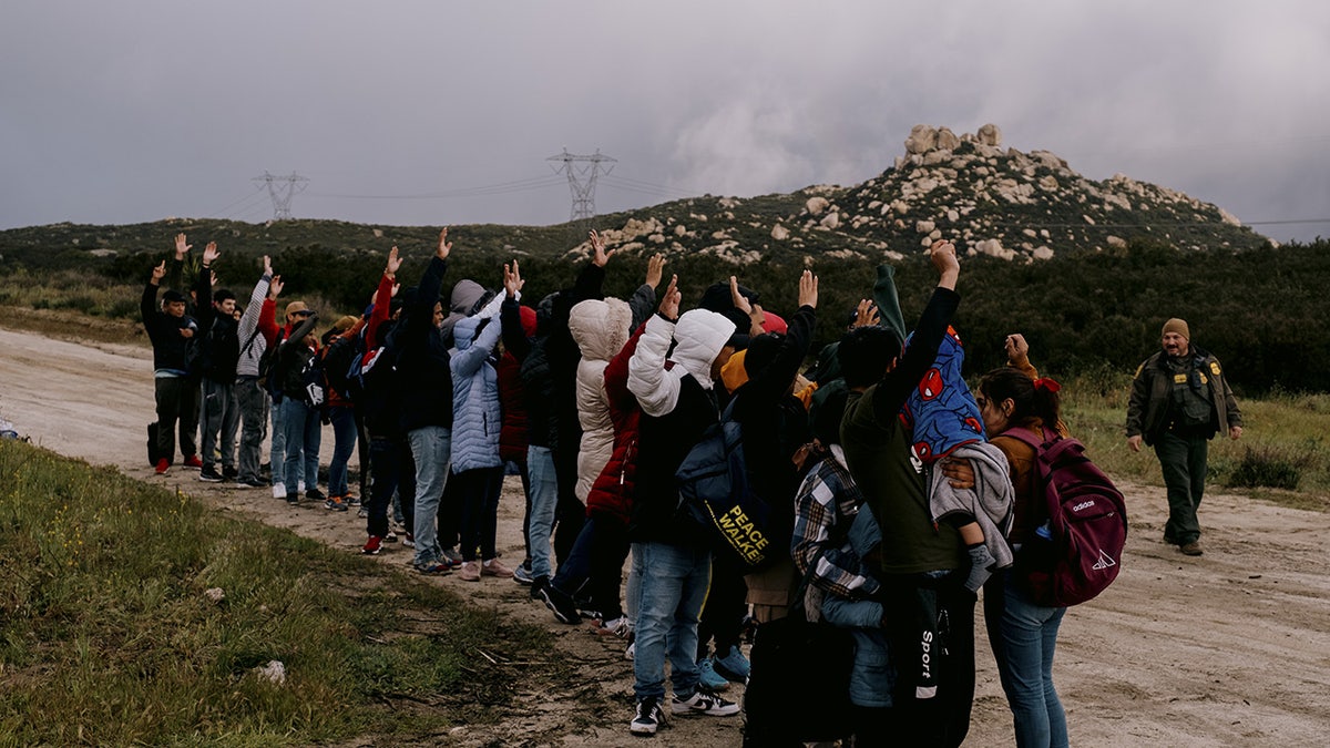 Illegal border crossers in California