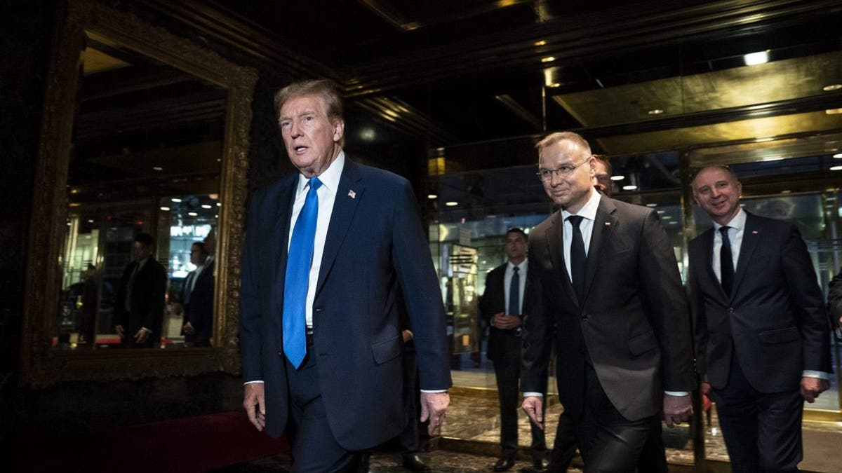 Donald Trump, el presidente polaco Andrzej Duda