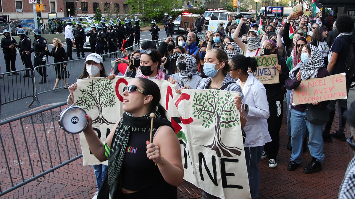 People marching