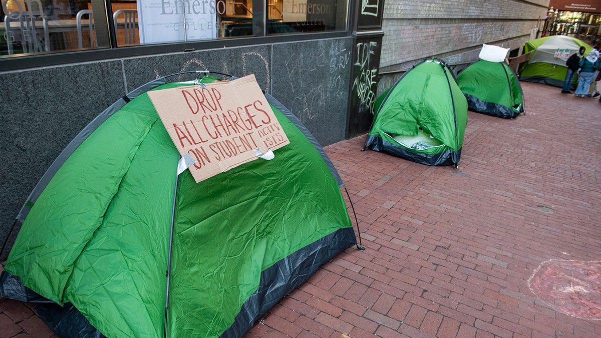 Tents at Emerson College