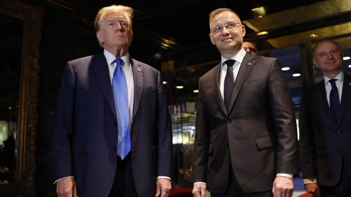 Donald Trump, el presidente polaco Andrzej Duda