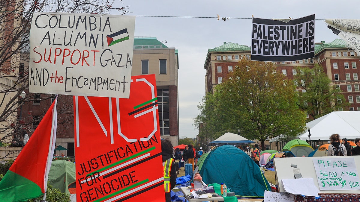 Anti-Israel encampment at Columbia