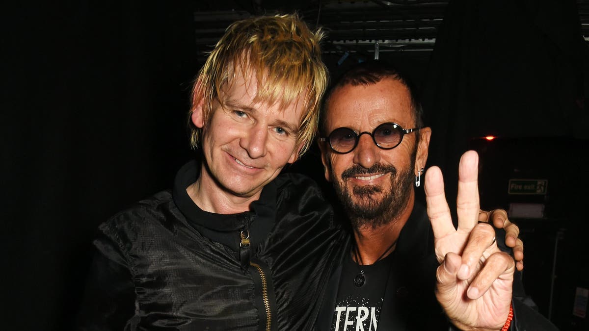 Ringo Starr e filho Zak Starkey
