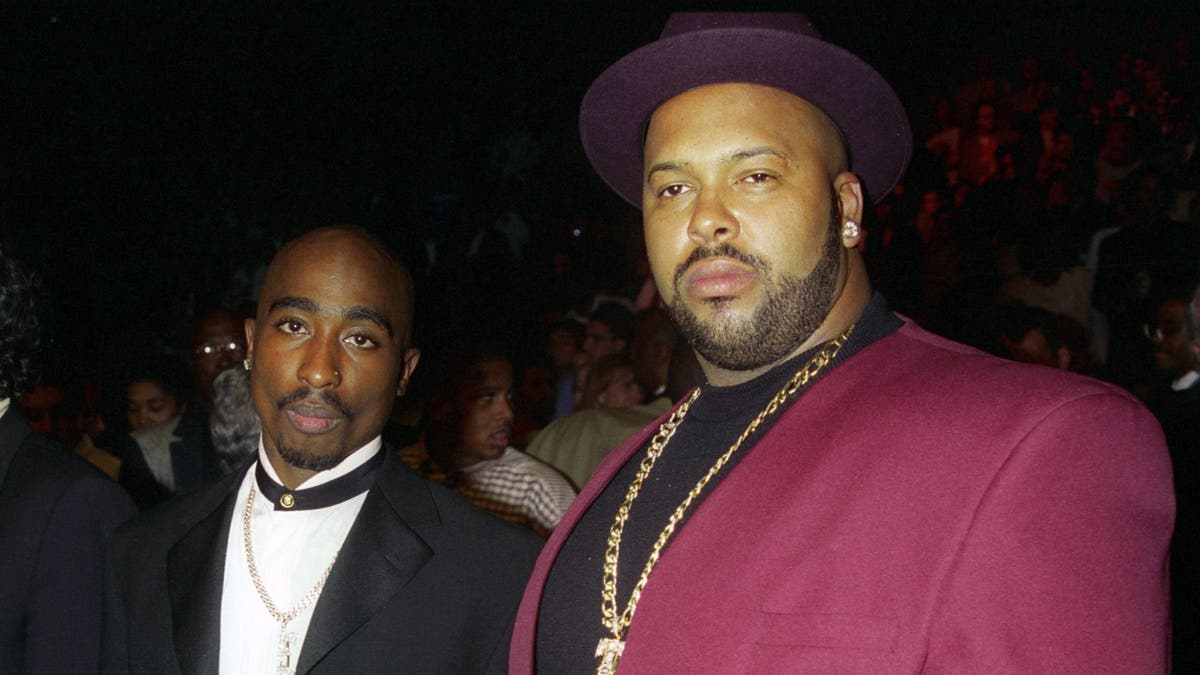 Tupac and Suge Knight ringside at a Mike Tyson boxing match in Las Vegas