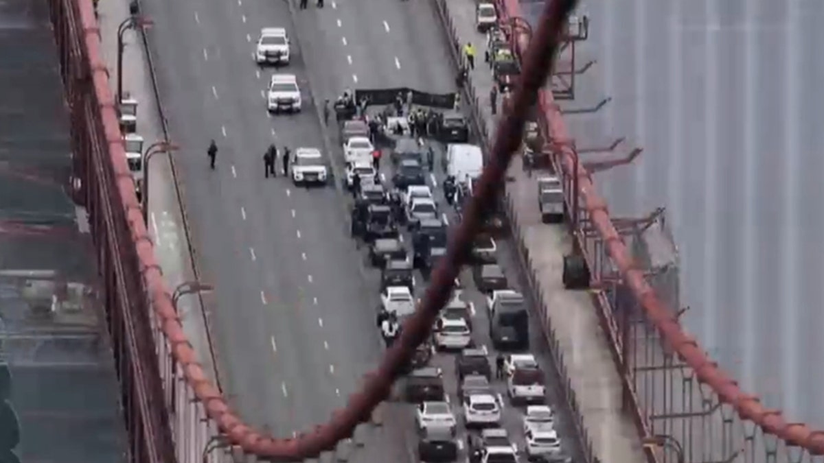 Golden Gate Bridge traffic stopped due to protest