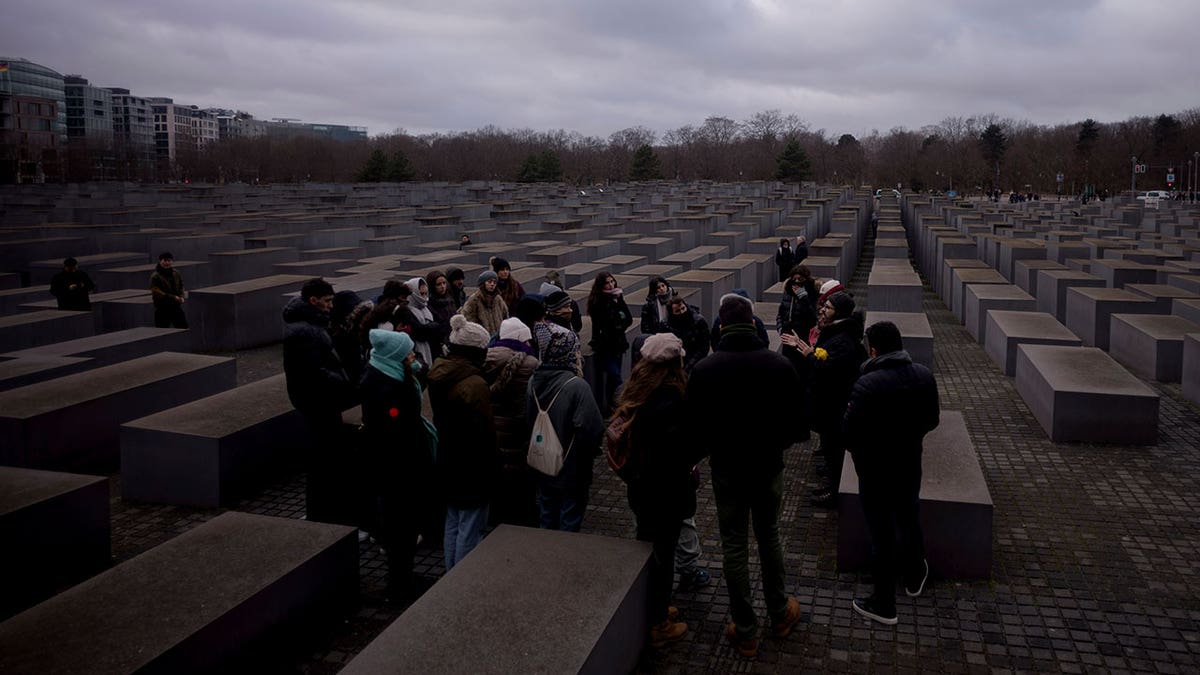 Tourists visit Holocaust Memorial
