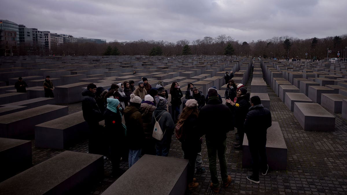 Tourists visit Holocaust Memorial